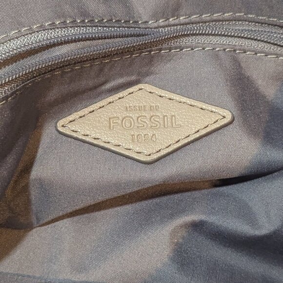 FOSSIL Talulla Hobo Purse Satchel Graystone Bag NEW NWOT - Picture 7 of 10